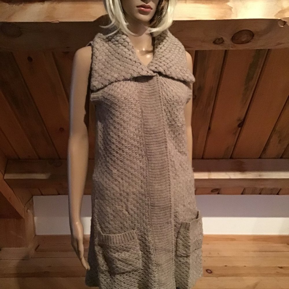 A. Giannetti Wool Blend Knee-Length Vest